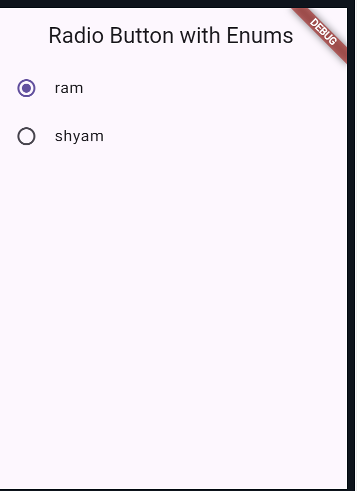 How to Use Flutter Radio Button? (with Example) - AppOverride